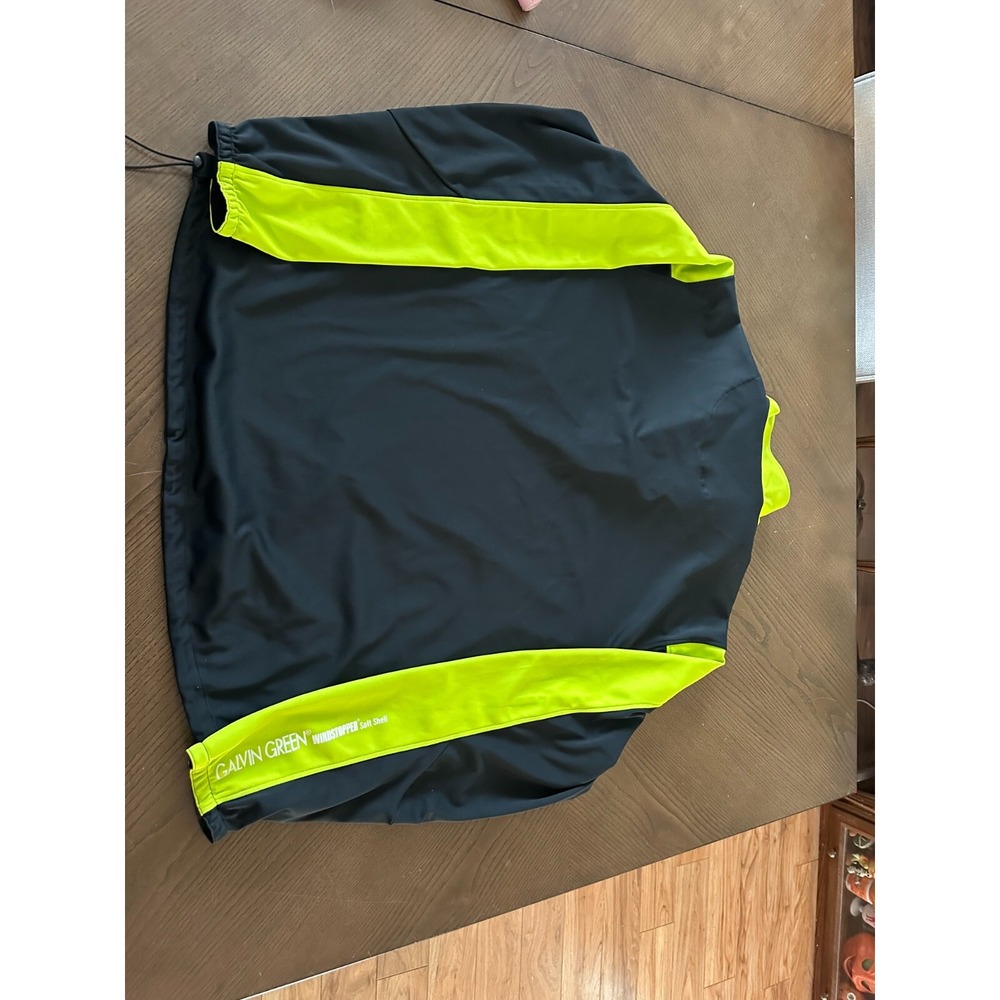 Galvin Green Mens L Black/Lime 1/4 Zip Pullover Windstopper Golf Jacket Pullover - Picture 6 of 12